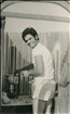 Benny Maymon cooking on a kerosene burner at Rina and Benny’s home in Shmuel HaNavi neighborhood.